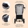 Stroller walking children's maxima (indigo), removable bumper, color light gray