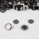 Installation button, alpha (S-shaped), d = 10 mm, black nickel color