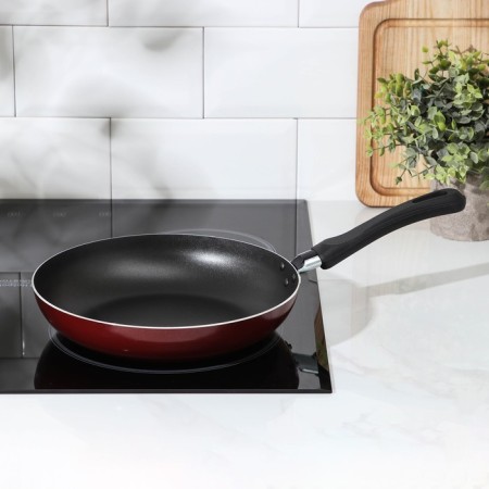 The “Expert” pan, D = 24 cm, plastic handle, anti -stick coating, burgundy color-5