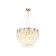 Crystal chandelier with Ambrella Light, Traditional, Tr5388, E27, Gold color