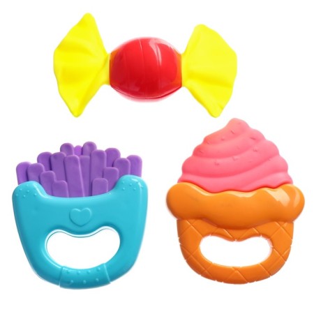 A set of rattles "Our baby" with elastic elements, 3 pcs-1