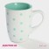 Mug ceramic share "peas", 340 ml, mint color