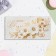 Money envelope "Happy Wedding Day!" Golden flowers on white, 16.5 x 8.5 cm