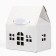 Folding box "House, White", 15 x 18 x 10 cm
