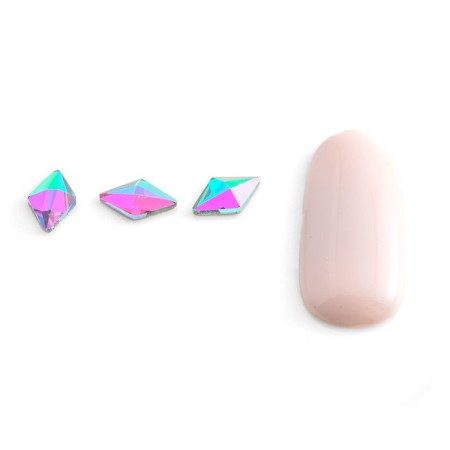 Rhinestones for nail design chameleon Pole "Rhombus", 10 pcs