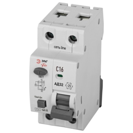 The automatic circuit breaker of the differential current 4.5ka era Pro D32E2C16A10 AD-32 Electronic 1P+N C16 10ma Type A