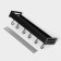 Suspended shelf, 6 hooks, 40 × 13.5 × 5.5 cm, black color, aluminum