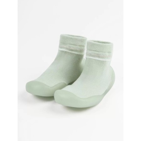Boots-knees children's First STEP with a breathing sole, size 24, color green-1