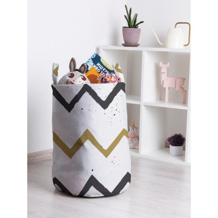 Basket for toys "Zigzag severity, size 35x50 cm
