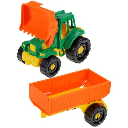 Tractor "Ivan", a bulldozer with an on -board trailer, farm-1