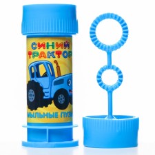Set of soap bubbles, 20 pieces of blue tractor, 35 ml