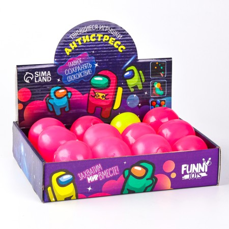 Antistress Magic "Ball", with air, Mix color, in showbox-6