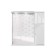 Mirror cabinet for bathroom domino Optima 65, with backlight, right glossy