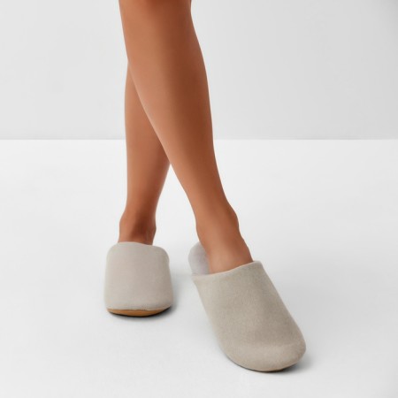 Women's slippers, eco size 40-41, beige color-3