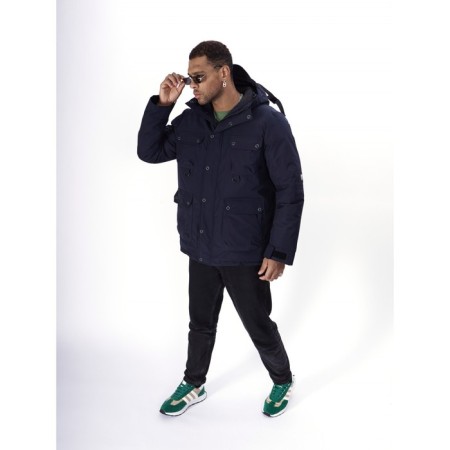 Ski jacket men's, size 56, the color is dark blue-5