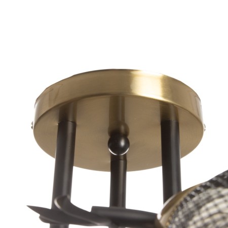 Dassa chandelier 3he27 40w Black-Bronze 49x49x24 cm-4