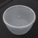 A plastic disposable can with a lid "Suditsa", 360 ml, d = 11.2 cm, the color is transparent