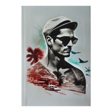 College and integrated college, A5, 64 sheets, stylish guy, cage block, matte lamination, selective varnish