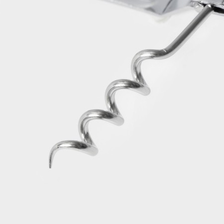 Open - a corkscrew “Assistant”, 14 cm, silver color-5