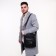 Male bag, black color