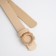 Building belt, width 2.3 cm, clove buckle, beige color