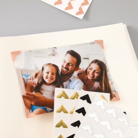 A set of corners with a pocket for photos 24 corners "Classic" mix 12.5x9 cm-6