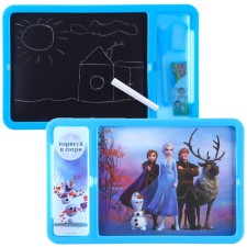 Drawing board with a marker-stitch, cold heart blue