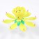 Candle for the cake musical "Tulip", spinning, yellow, 14.5 × 6 cm