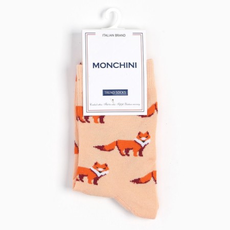 Women's socks, peach/fox color, size 35-37-4