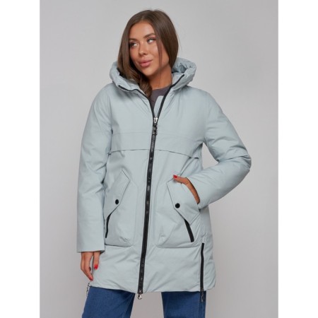 Winter jacket, size 48, turquoise color-7