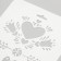 Plastic stencil "Love" 16x22 cm