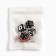 Dice play "Game time", 1.6 x 1.6 cm, set 2 pcs, red