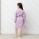 Waffel Baby Broke I "BOHO" size 34 (122-128 cm) lilac color, 100% cotton 290 g/m2
