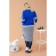 Women's sweatshirt Eliseeva Olesya, size m, blue color