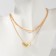 The necklace "stylistics" bait, color gold, 40cm