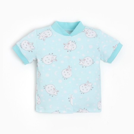 Blood blouse, blue/sheep, height 50-56 cm