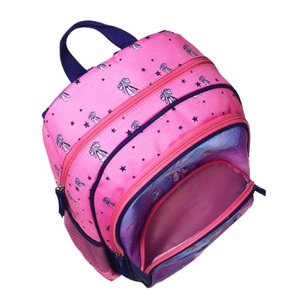 School backpack 38 x 27 x 17, ergonomic back, Devente Attomex Basic, Ballet, Pink 70334440-7
