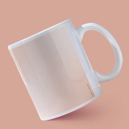 Ceramic mug of foliage, 320 ml, pink color-2