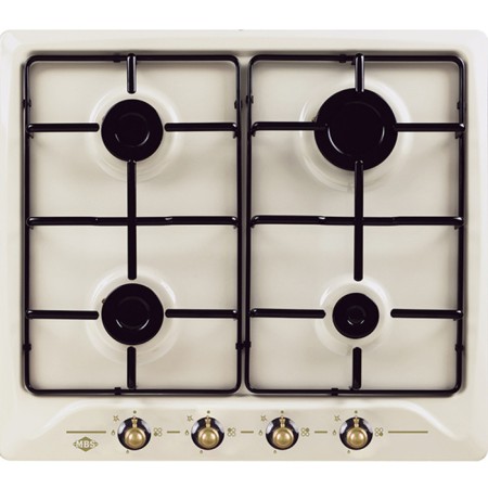 Hon surface MBS PG-607IV, gas, 4 burners, mechanical. UPR.-e, beige-gold
