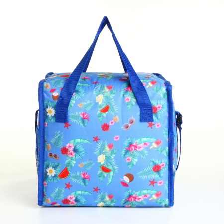 Thermal -mosa with a zipper, external pocket, 13 l, blue color-1