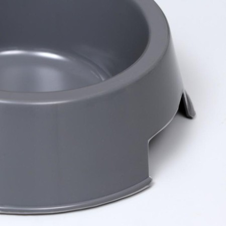 Double plastic bowl 29.5 x 16.5 x 5 cm, gray-2