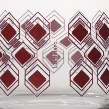 High glass glass "Romb", 330 ml, lilac color-2