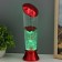 Lava-lamp "Rose" LED from 3haa USB batteries Red 7.5x6.5x25cm