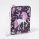 Children's wallet with a zipper, purple color