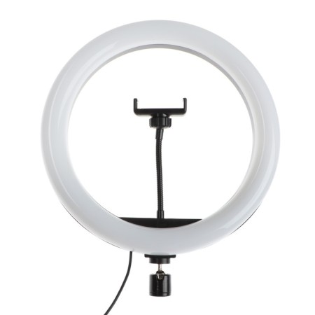 LED ring lamp RJ33, lamp 32 cm, colored backlight, 10 watts