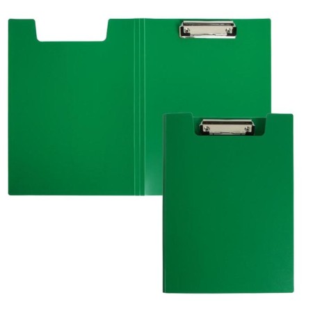 A4, 1.2 mm clip folder, 1.2 mm, calligrata, plastic, green (clipboard with a lid)
