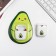 Avocado headphone cover, 5.4 x 5.2 cm
