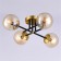 Ceiling chandelier Citilux "Pamela" CL144145, 4x40W, E14, colorful color