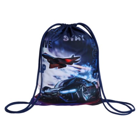 A bag for shoes with a pocket, 470 x 370 mm, with a handle-tolela, "onyx", MO-26-1-2R, Autoexhen