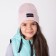 Hat for girls, color powder, size 54-58